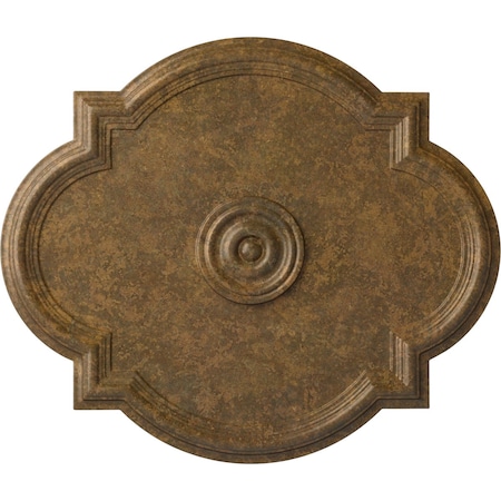 Waltz Ceiling Medallion (Fits Canopies up to 5 1/4"), 24"W x 20 1/2"H x 1 1/8"P, Rubbed Bronze